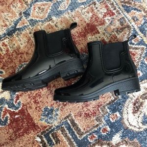 EYUSHIJIA Women's Short Chelsea Rain Boots sz 8.5